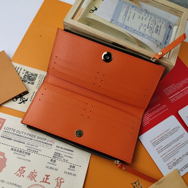 LVコピーウォレット素材ディテール